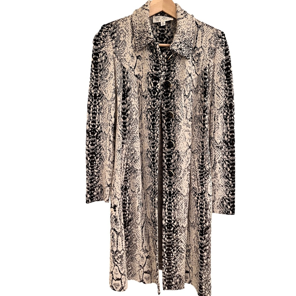 St. John Long Jacket In Python Print 2 - image 1